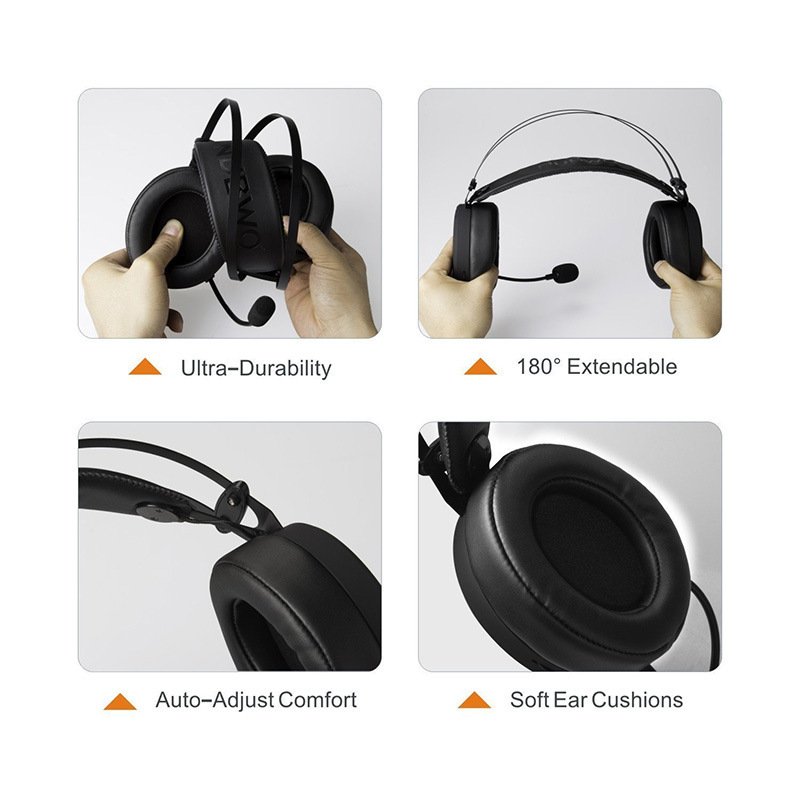 Audífonos Gamer E-Sports Heavy Bass – Sonido Envolvente de Alta Definición y Micrófono con Cancelación de Ruido - Image 3