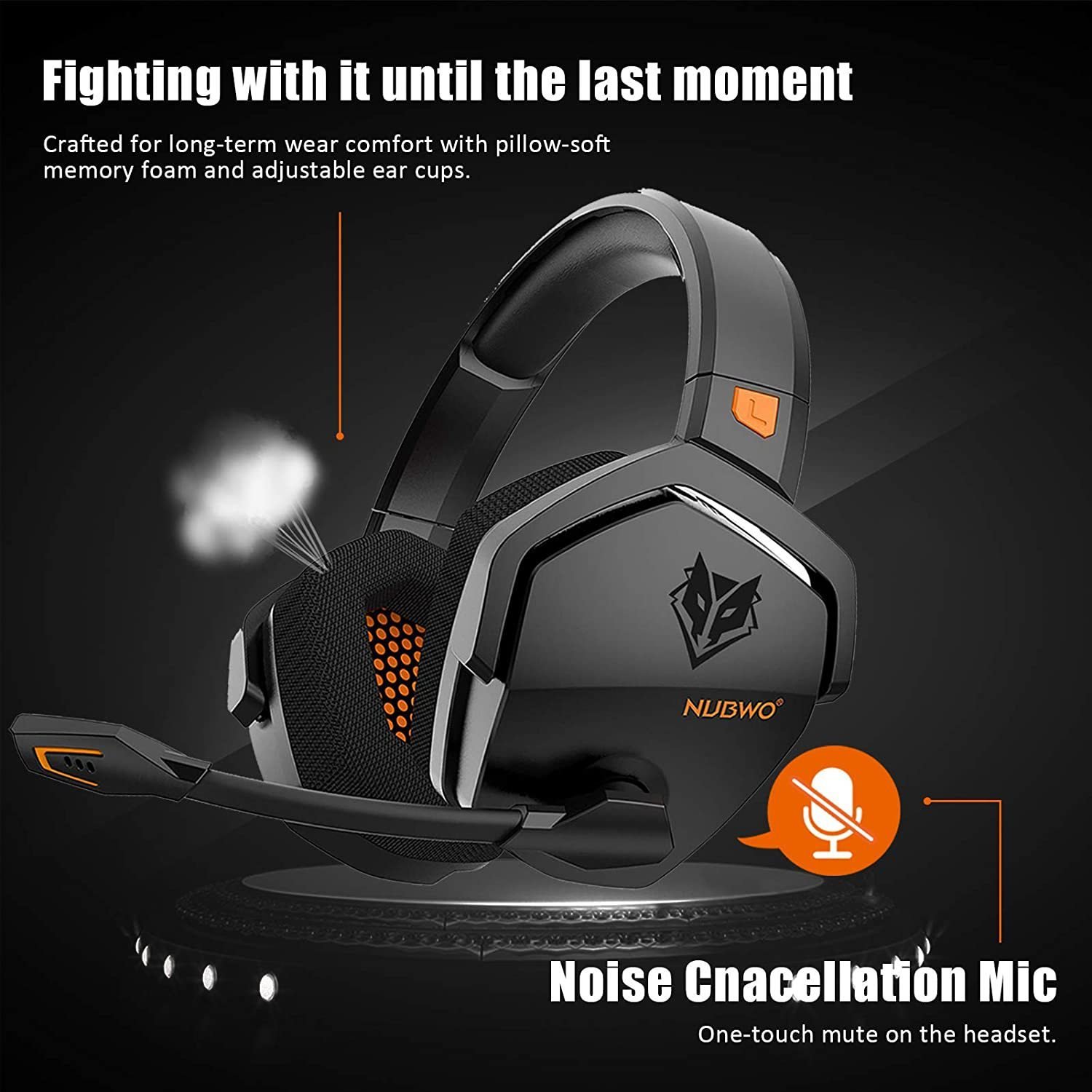 Audífonos Gamer Wireless Pro-Elite – Cancelación de Ruido Activa, Sonido Envolvente y Diseño Ergonómico Premium